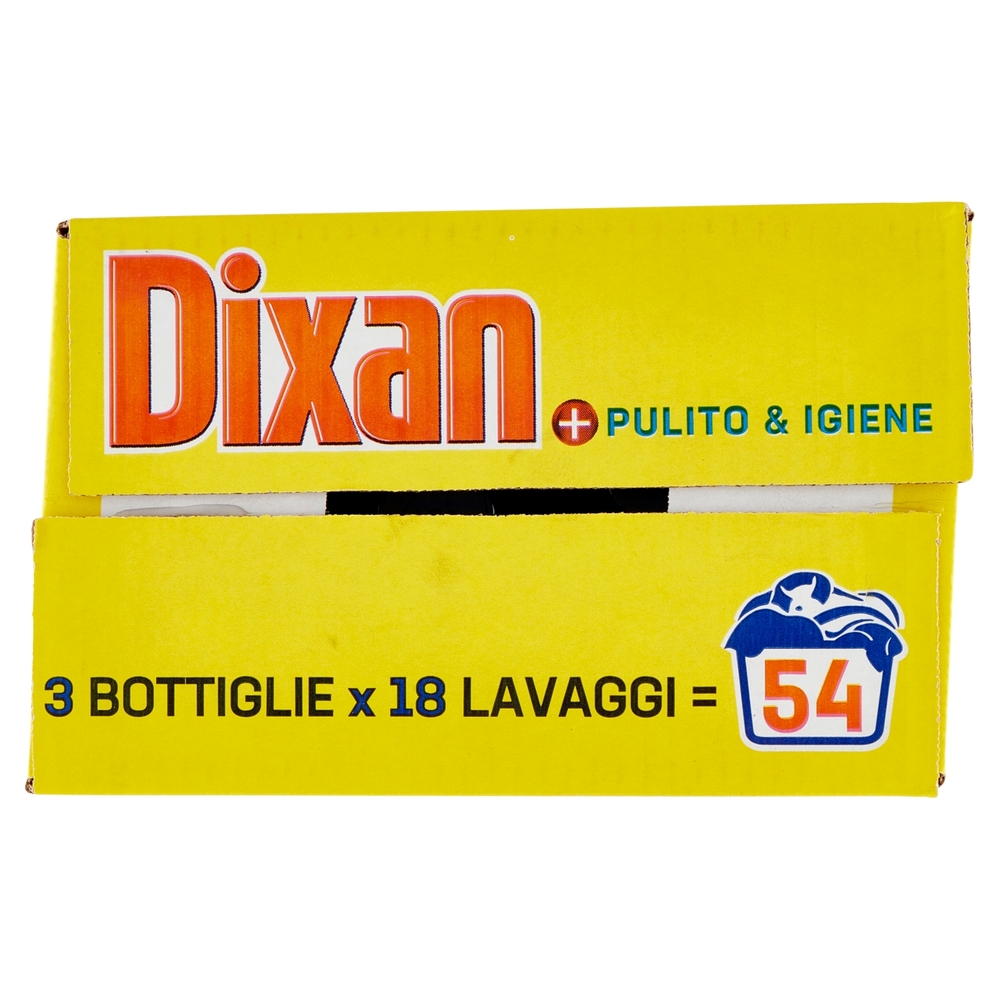 DIXAN Liquido Pulito & Igiene 3x18=54 Lavaggi 3 x 900 ml